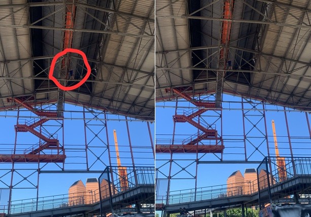 Sale sul tetto del Parco Dora e minaccia di buttarsi: salvato da Polizia e pompieri (VIDEO)