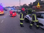 FOTO. Carambola sulla Varesina a Vengono Inferiore, quattro feriti e traffico in tilt