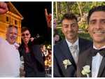 Calcio | L'abbraccio nel giorno più bello:  Pietro Carella e Manuel Galiano al matrimonio di Stephan El Shaarawy